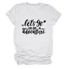 ¡Vamos a la Aventura Sitio Independiente Amazon Moda Casual Camiseta de Manga Corta con Cuello Redondo para Mujer