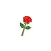 Broche de Rosa Elegante Estilo Japonês Vintage Literário Fofo Criativo Insígnia de Casal de Metal Acessório Versátil de Mochila de Nicho