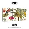 Triptíco Decorativo Sem Moldura de Plantas e Flores Francesas para Sala de Estar e Quarto Pintura por Spray Personalizada Núcleo de Pintura Atacado Direto da Fábrica