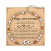 Pulsera de Piedra Natural de 4 mm Hecha a Mano con Cuentas y Cierre de Pinza de Langosta de Acero Inoxidable con Cruz, Pulsera Ajustable para Mujer