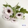 Ramo de crisantemos silvestres pequeños de 5 tenedores de simulación, decoración para salón de bodas, hogar, grupo de baile, fotografía de flores pequeñas de mano, floral
