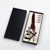 Traje de pluma de pavo real para pluma estilográfica, pluma de pluma, caja de regalo, base retro tallada, regalos creativos personalizados para empresas al por mayor