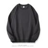 Suministro Exclusivo Transfronterizo de Sudadera de Algodón y Mezcla de 320g con Cuello Redondo, Hombros Caídos, Casual, Moderna, Versátil, Corte Holgado, Engrosada, Color Sólido