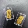 Adesivos de Celular Dourados com Fotos Personalizadas, Ouro Puro 999, Ímãs de Geladeira Atrativos à Riqueza com Logo, Embalagem, Pequenos Brindes Promocionais