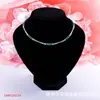 Nova Corrente de Tennis com Pedra Preciosa Esmeralda para Comércio Exterior em Estilo Europeu e Americano, Joia Luxuosa para Casais Combinarem, Venda por Atacado do Fabricante