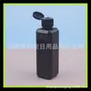 Frasco quadrado preto com tampa flip de 100ml frasco para remédio líquido frasco de pesca frasco quadrado de essência de 100ml