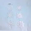 Copos de nieve Árbol de Navidad Acrílico Tarjeta para pastel Inserción Feliz Navidad Enchufe para pastel Reno Copo de nieve Decoración para pastel de fiesta