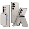 Adecuado para Funda de Teléfono Móvil Samsung S25Ultra S25 Cubierta Protectora para Tarjetas S25Plus Soporte Magnético Dividido para Tarjetas Cepillo Antirrobo