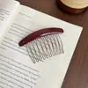 Herramienta de Estilismo para Asear el Flequillo y el Cabello Suelto, Pinza Peine Invertida para el Cabello, Nuevo Modelo 2026, Sensación de Alta Gama, Pinza Peine Lateral para el Cabello para Adultos para Mujeres