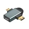 Adaptador Micro HDMI Macho para HDMI Fêmea 4K Alta Definição Minihdmi Tela Portátil TV Câmera Adaptador