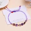 Pulsera de grava irregular de estilo bohemio de gran venta transfronteriza, pulsera elegante para mujer tejida a mano ajustable