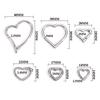 Hebilla de Acero Inoxidable 316 Pulido Fino con Forma de Corazón Hebilla de Resorte Creativa para Joyería Hecha a Mano DIY Hebilla Colgante para Accesorios de Equipaje Llavero