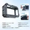 Adecuado para Djiaction6 Jaula de Conejo de Metal Cámara Deportiva Marco Protector de Aleación de Aluminio de Doble Apertura Accesorios para Cámara Deportiva
