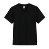 Dropshipping transfronteiriço de camisetas populares de algodão puro de peso pesado no Douyin, doze cores, corte regular, cor sólida, manga curta masculina de peso pesado