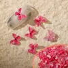 Rhinestones para Uñas Artísticas 3D de Mariposa Transfronterizos, Multicolor, Sencillos y Lindos, Tamaño Pequeño, 32 Estilos, Decoraciones para Uñas Termoencogibles en Forma de Moño