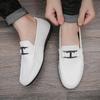 Zapatos Blancos para Hombre Otoño Transpirables Zapatos Perezosos 2022 Nuevo Estilo para Conducir Zapatos de Hombre Mocasines Zapatos Casuales de Cuero para Hombre