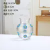 Jarrón decorativo de cristal de margarita pequeña creativa, nuevo adorno de jarrón para el hogar estilo chino, jarrón de cristal decorativo suave hidropónico exquisito