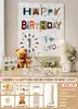 Conjunto de Decoração para Primeiro Aniversário para Meninos e Meninas, Faixa de Aniversário Estilo Coreano, Adereços de Fundo de Alta Qualidade, Conjunto Completo