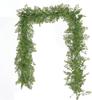 Enredaderas de plantas simuladas, Ratán de flores artificiales, Tuberías de agua de aire acondicionado, Decoración de techo para bloqueo de bodas, Enredaderas de plástico, Plantas trepadoras