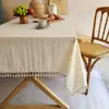 Toalha de mesa com estampa de cerejas vermelhas, fresca e elegante, tecido de algodão jacquard, toque de luxo leve e de alta qualidade, adequada para mesas de centro, tecido decorativo, toalha de mesa para jantar