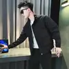 Jaqueta Patchwork Slim Fit Estilo Coreano para Homens, Top Casual Versátil de Gola Alta de Alta Qualidade, Popular no Douyin