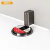 Batente de Porta Mecânico à Prova de Vento Estilo Japonês Montado no Chão Sem Furos Instalação Bidirecional Anticolisão Invisível para Porta de Banheiro