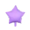 Globo de Papel de Aluminio Hongxiang de 18 pulgadas con Forma de Corazón y Estrella de Cinco Puntas Morado Crema Tablero Luminoso Decoración para Fiesta de Cumpleaños