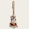 Lindo Cachorro Peluche Girly Schnauzer Colgante para Bolso Muñeco Colgante Muñeca Llavero Muñeca Regalo de Cumpleaños Original