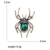 Pin de Disfraz de Halloween de Moda Transfronterizo Traje de Pines Pin de Cuello Personalizado Aleación Retro Diamante Cristal Araña Broche