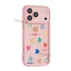 Funda de Teléfono Simple de Corazón Colorido Más Vendida en Shopee para Apple 13 Pro Max, Funda Suave a Prueba de Golpes, Cubierta de Silicona para iPhone 17