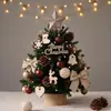 Nuevo Árbol de Navidad Hogar Pequeño Adorno de Escritorio Material Empaque Decoraciones Atmósfera Navideña Decoraciones Luminosas