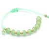 Pulsera de Hilo para Mujer, Nuevo Color, Cuentas Dulces, Linda, Estilo Chica, Ábaco de Vidrio, Cuentas, Pulsera Ajustable DIY, Joyería
