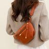 Nuevo bolso de mujer de cuero suave, moda retro, bolso de madre, explosiones de comercio exterior, bolso bandolera de un solo hombro, riñonera de alta gama al por mayor