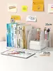 Estante de livros simples prateleira de mesa infantil combinação de prateleiras de livros para mesa de estudante simples moderna uso dormitório pequena estante de livros