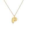 Collar con colgante de 26 letras inglesas chapado en oro y cobre de Aogu, venta transfronteriza, cadena de clavícula personalizada con nicho INS para mujer