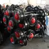 Juegos de Ruedas Personalizados para Vehículos de Mina, Juegos de Ruedas Planas Fijas de Oruga para Transporte en Minas de Carbón, Ruedas de Horno de Acero Fundido