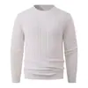 Cross2026 Outono Inverno Novo Suéter Masculino Gola Redonda Trançado Estilo Coreano Jovem Manga Longa Malha Camada Base Top