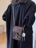Bolsa para Teléfono Móvil de Comercio Exterior para Mujer, Cruzada 2026 Nueva Moda Casual Diseño de Nicho Bolso Pequeño Cuadrado de un Solo Hombro, Bolso de Mano Pequeño Popular