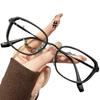Gafas de Celebridad de Internet de Estilo Similar con Montura Estrecha para Mujer Personalizables Disponibles con Montura para Gafas de Prescripción Sentido de Alta Calidad Combinan con Todo Espejo Anti-rayos Azules para Hombre Modernas
