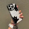 Estuche Transparente con Agujero Grande de Gatito Lindo Manzana 18Pro de Venta Caliente Transfronteriza Funda para Teléfono Antideslizante con Agujero Grande Iphone17