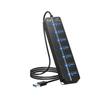 Divisor USB 3.0 de Siete Botones con Interruptor Diamante Transfronterizo, Expansor USB Multipuerto, USB Hub de Transmisión de Alta Velocidad