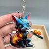 Chaveiro Popular Transfronteiriço de Acrílico Cachorro Robô Acessórios de Joias de Animação Acessórios para Bolsa Decoração de Carro Pingente