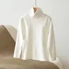 Camada base de algodão escovado de gola alta para crianças, camiseta de manga comprida para meninos e meninas, tamanho 180, coleção outono/inverno, roupas infantis
