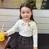 Ropa infantil Vimood, conjunto de otoño para niñas, lindo suéter tejido y falda plisada, ropa de grado A para niñas pequeñas y bebés