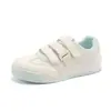 2026 Velcro Fácil de Calçar/Tirar Estilo Alemão Sapatos Malha Única Sola Fina Respirável Mocassins Verão Feminino Leve Confortável Esportivos Sapatos de Estudante