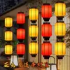 2026 Novo Modelo Lanterna Impermeável Vermelha de Acrílico para Exterior Lâmpada Pendente Antiga Estilo Chinês Decoração de Rua e Área Cênica Estilo Chinês