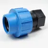 Conector de Rosca Interna de PE para Estufa Irrigação Agrícola Microaspersão Conexões Rápidas de PE com Travamento Externo e Conexão Direta Rosqueada Internamente