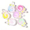 Collar de cuerda con cuentas de resina de aceite goteante de dibujos animados transparente amor forma de animal diy niña corazón accesorios de baratija
