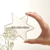 3-90cm Bola de Plástico Transparente Decorativa Navideña Bola Navideña Flor Eterna Bola Redonda Hueca Bola Decorativa Colgante de Acrílico