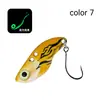 Cebo señuelo 3g 4g 5g Metal Vib Impreso en 3D Recubrimiento Luminoso Anzuelo Único Señuelo Artificial para Topmouth, Pargo Rojo y Lobina